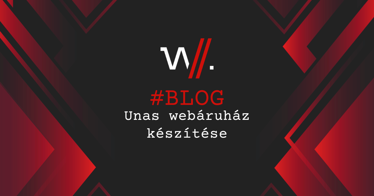 Unas webáruház készítése